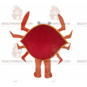 Costume de mascotte BIGGYMONKEY™ de crabe orange rouge et jaune