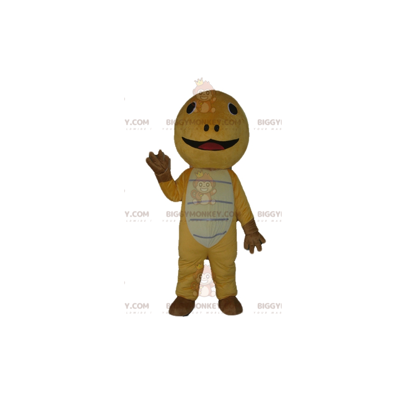 Costume de mascotte BIGGYMONKEY™ de tortue jaune marron et