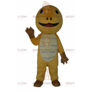 Costume de mascotte BIGGYMONKEY™ de tortue jaune marron et