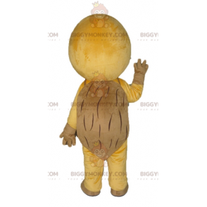 Costume de mascotte BIGGYMONKEY™ de tortue jaune marron et