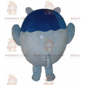Big Giant Blue and White Fish BIGGYMONKEY™ maskottiasu -