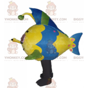 Very cute and colorful fish BIGGYMONKEY™ mascot costume –