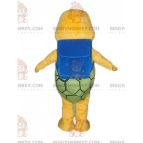 Costume de mascotte BIGGYMONKEY™ de tortue orange et verte avec