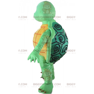 Costume de mascotte BIGGYMONKEY™ de tortue orange et verte