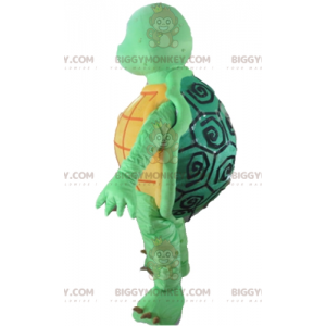 Costume mascotte BIGGYMONKEY™ tartaruga arancione e verde di