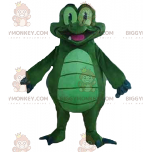 Costume de mascotte BIGGYMONKEY™ de crocodile vert et bleu