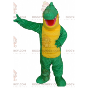 Costume mascotte BIGGYMONKEY™ coccodrillo gigante verde e