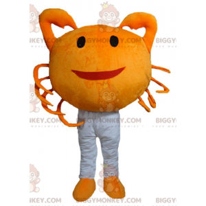 Giant Smiling Orange Crab BIGGYMONKEY™ Mascot Costume –
