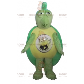 Costume de mascotte BIGGYMONKEY™ de tortue verte et jaune