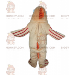 BIGGYMONKEY™ Big Fish Beige Orange and Red Mascot Costume -