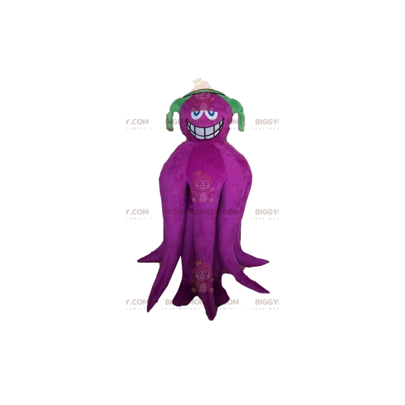 Costume de mascotte BIGGYMONKEY™ de pieuvre géante violette