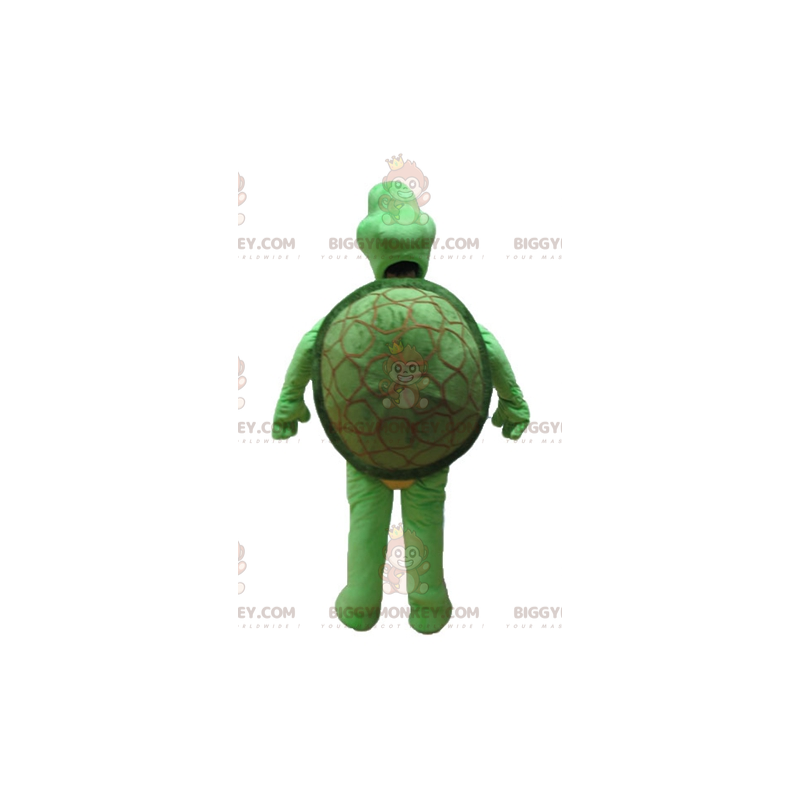 Kostým maskota BIGGYMONKEY™ zelené a hnědé želvy –