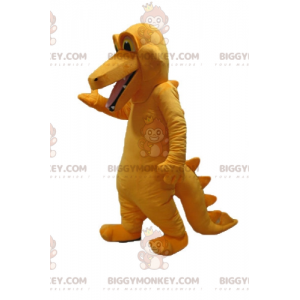 Giant Colorful Orange Crocodile BIGGYMONKEY™ Mascot Costume -