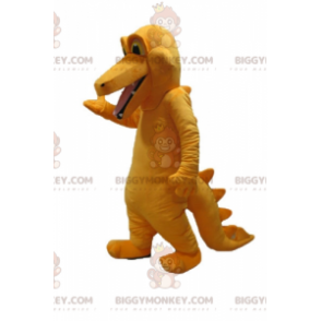 Costume de mascotte BIGGYMONKEY™ de crocodile orange géant et