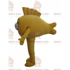 Costume da mascotte BIGGYMONKEY™ di pesce giallo gigante molto