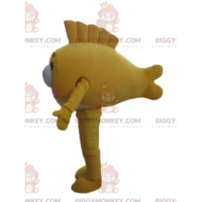 Costume da mascotte BIGGYMONKEY™ di pesce giallo gigante molto