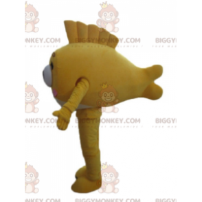 Disfraz de mascota BIGGYMONKEY™ de pez amarillo gigante muy