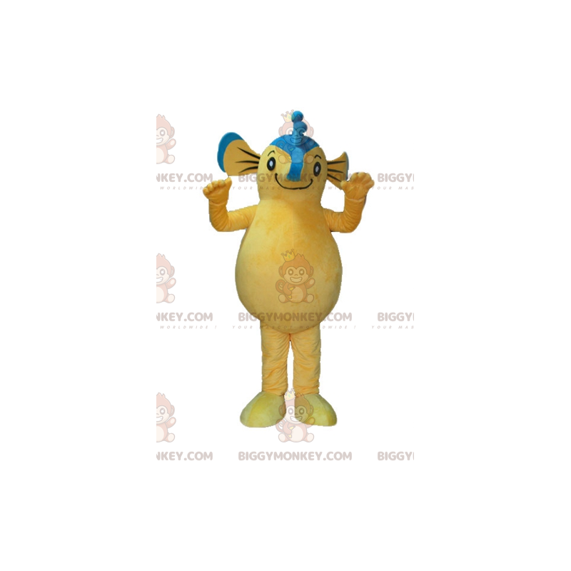 Giant Blue and Yellow Seahorse BIGGYMONKEY™ Mascot Costume -