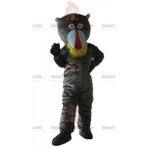 BIGGYMONKEY™ Graues Pavian-Affen-Maskottchen-Kostüm -