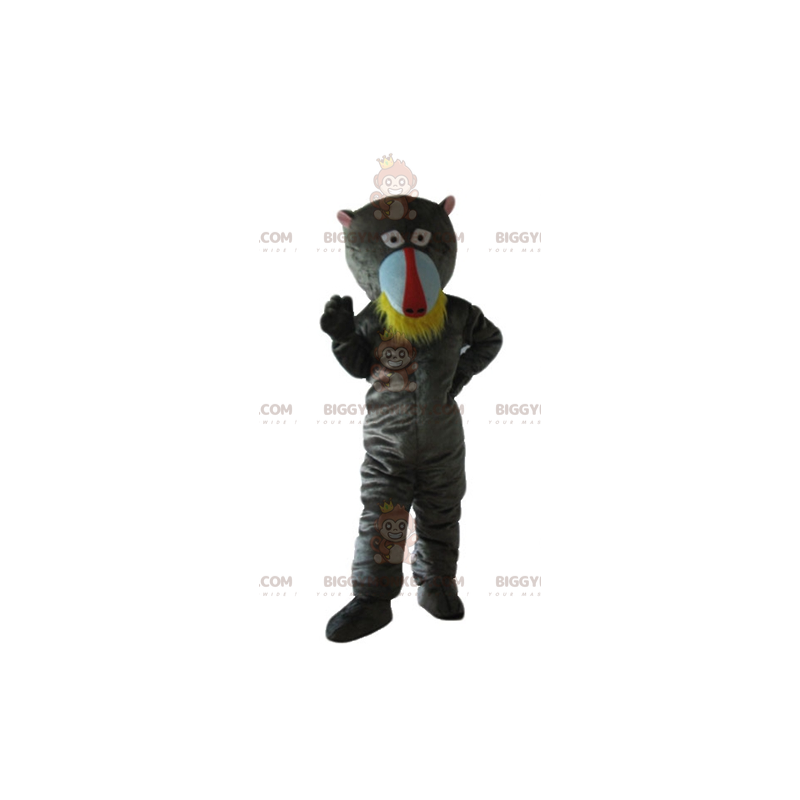 Costume de mascotte BIGGYMONKEY™ de singe gris de babouin -