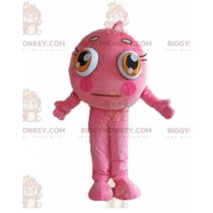 Costume de mascotte BIGGYMONKEY™ de poisson-clown rose et blanc