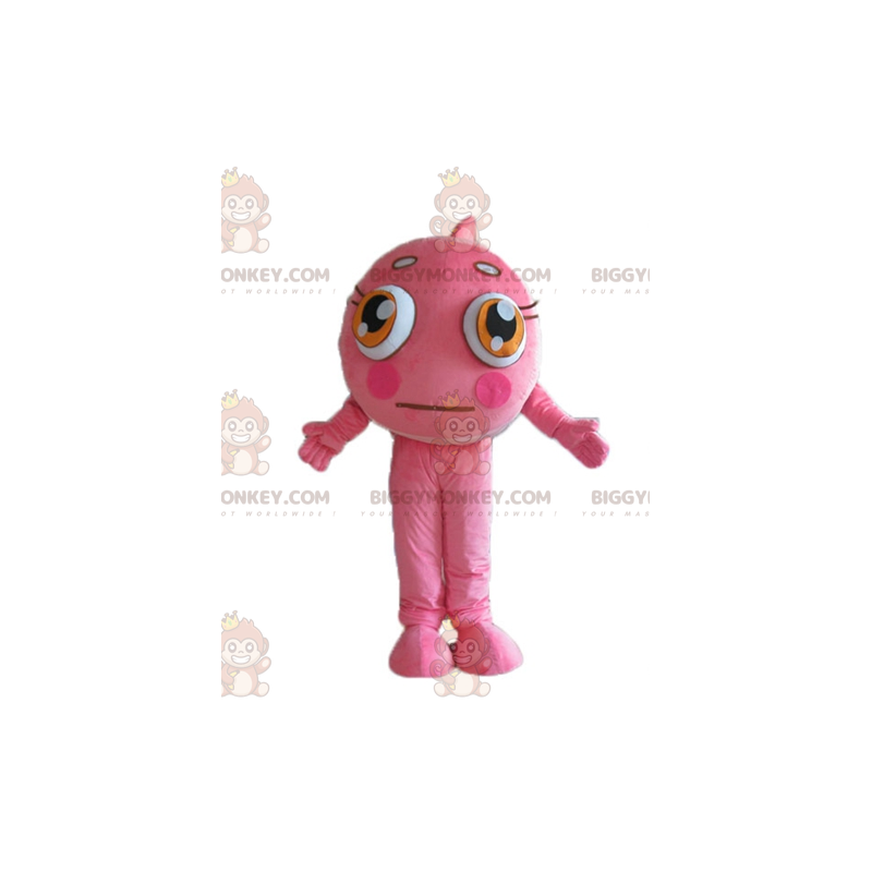 Costume de mascotte BIGGYMONKEY™ de poisson-clown rose et blanc