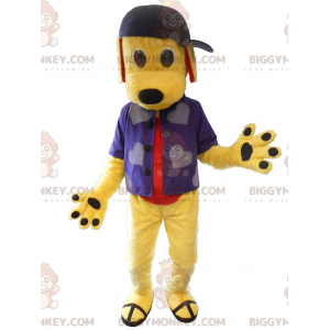 Costume de mascotte BIGGYMONKEY™ de chien jeune habillé en