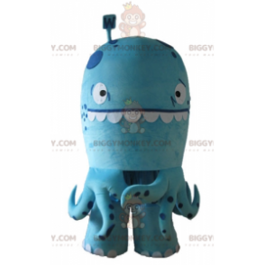 Super Funny Polka Dot Blue Octopus Mascot Costume BIGGYMONKEY™