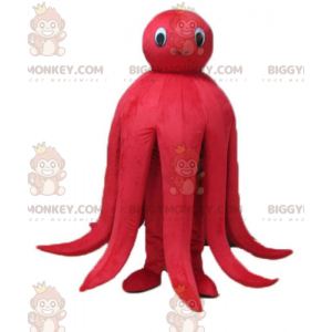 Costume da mascotte BIGGYMONKEY™ del polpo rosso gigante di