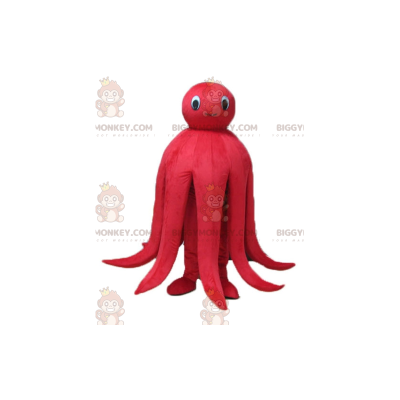 Costume da mascotte BIGGYMONKEY™ del polpo rosso gigante di