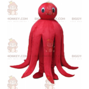 Disfraz de mascota BIGGYMONKEY™ de pulpo rojo gigante muy