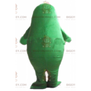 BIGGYMONKEY™ Disfraz de Mascota de Nutria Verde y Blanca