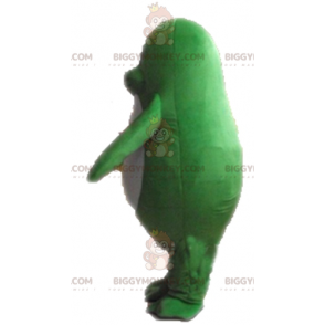 BIGGYMONKEY™ Disfraz de Mascota de Nutria Verde y Blanca