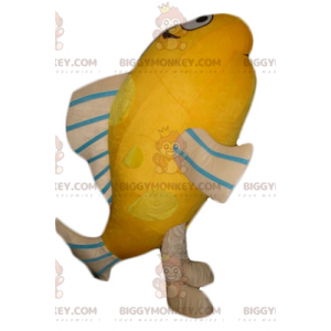 Disfraz de mascota BIGGYMONKEY™ de pez gigante naranja beige