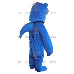 Blauwe haai met grote tanden BIGGYMONKEY™ mascottekostuum -