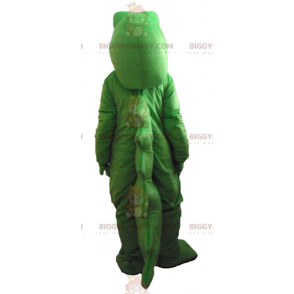 Costume de mascotte BIGGYMONKEY™ de crocodile vert et blanc