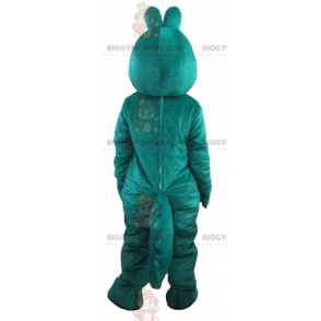 Costume de mascotte BIGGYMONKEY™ de crocodile vert et jaune