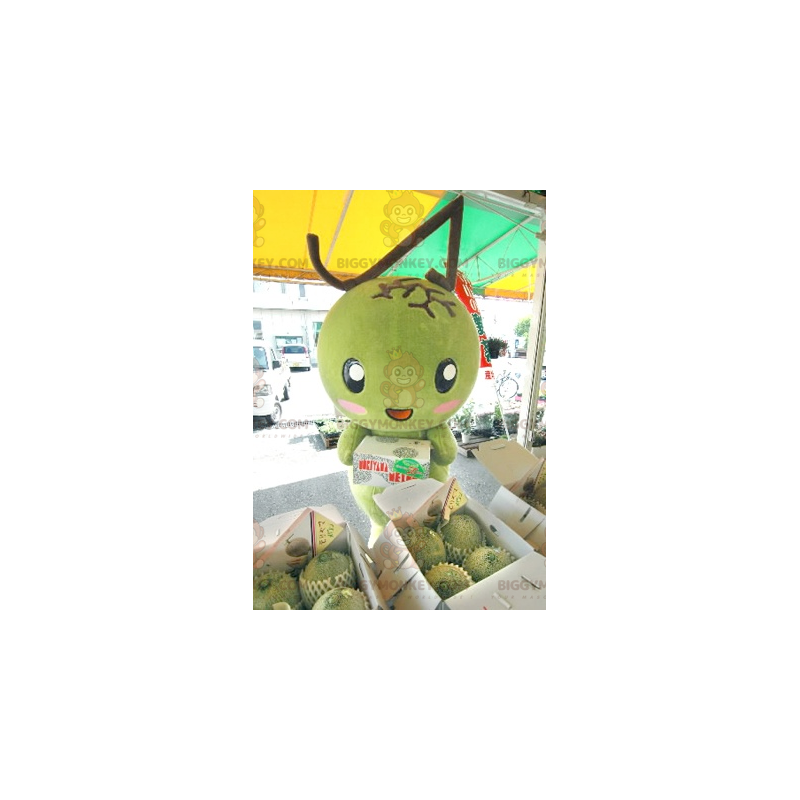 Giant Green Mango BIGGYMONKEY™ maskottiasu - Biggymonkey.com