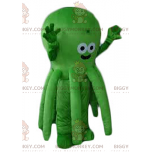 Costume da mascotte BIGGYMONKEY™ con polpo verde molto carino e