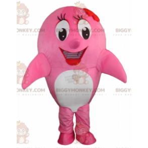 Whale Pink and White Dolphin BIGGYMONKEY™ Mascot Costume –