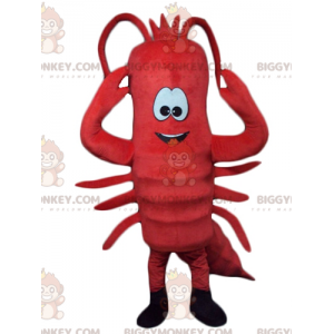 BIGGYMONKEY™ Giant Crawfish Red Lobster Mascot Sizes L (175-180CM)