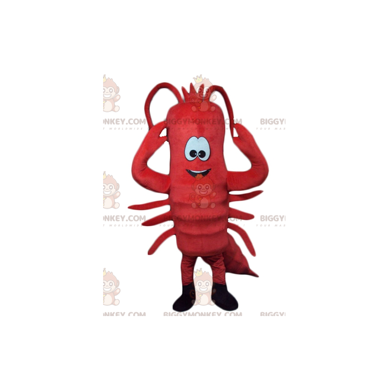 BIGGYMONKEY™ Giant Crawfish Red Lobster maskottiasu -