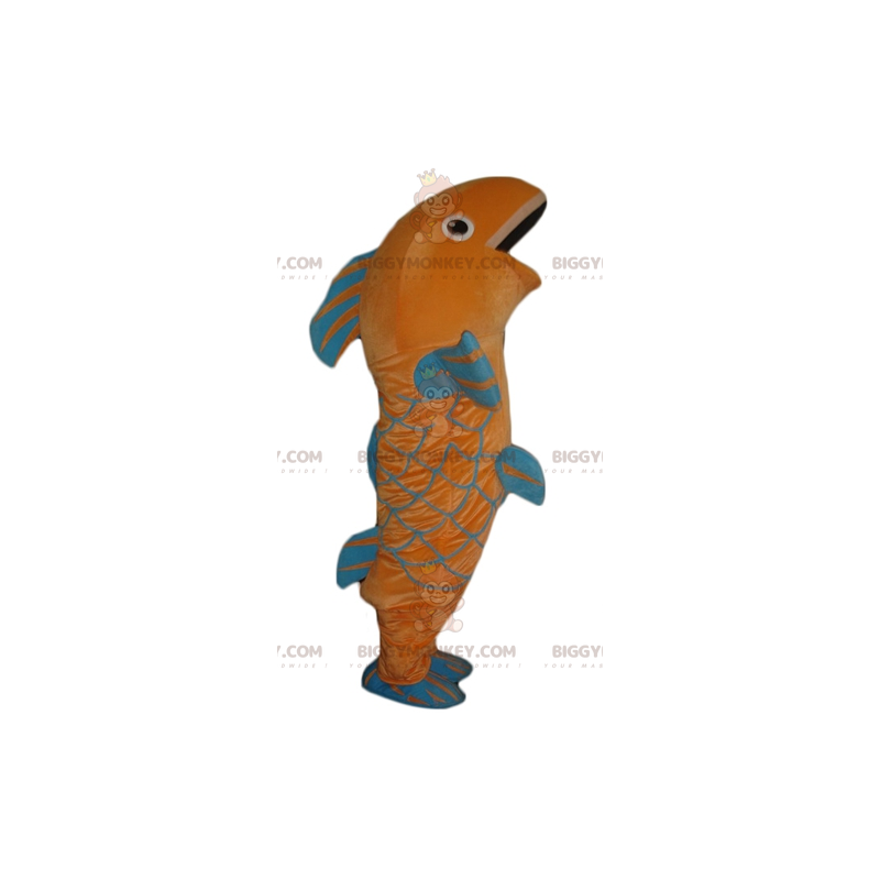 Costume de mascotte BIGGYMONKEY™ de poisson géant orange et