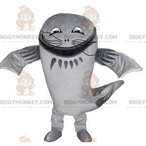Kæmpe havkat Big Grey Fish BIGGYMONKEY™ maskotkostume -