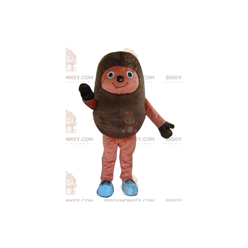Costume da mascotte BIGGYMONKEY™ riccio marrone bicolore molto