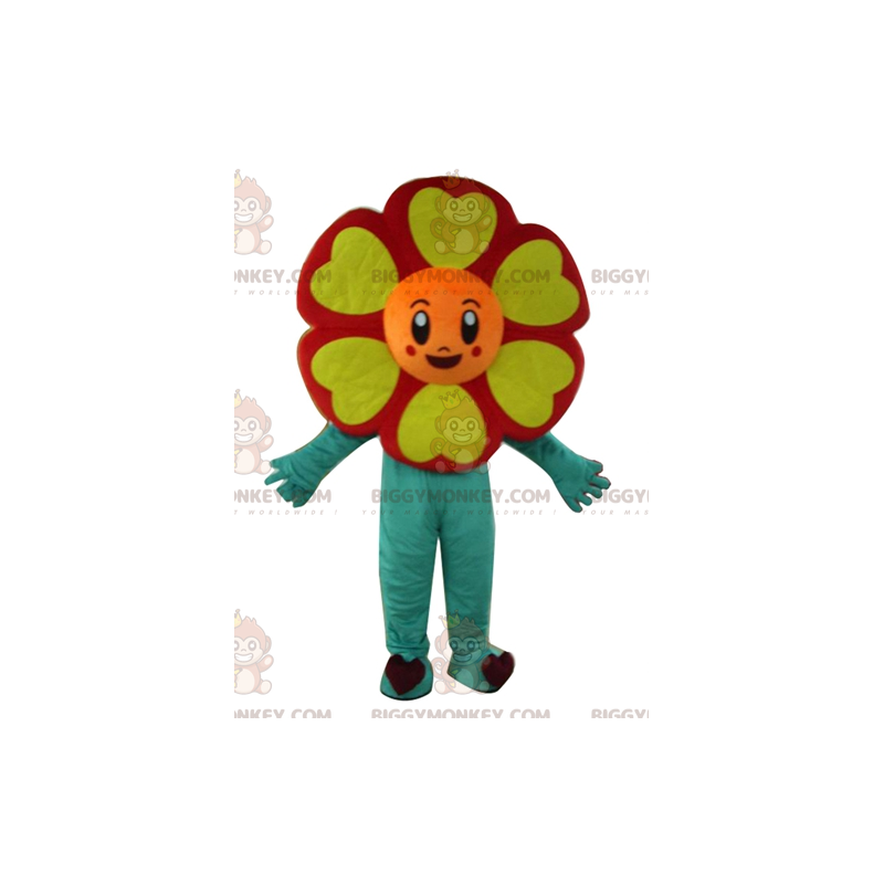 Costume mascotte BIGGYMONKEY™ fiore gigante Formato L (175-180 CM)