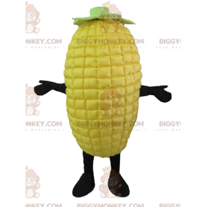 Costume de mascotte BIGGYMONKEY™ d'épi de maïs jaune et vert