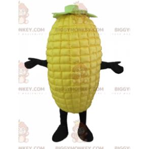 Costume de mascotte BIGGYMONKEY™ d'épi de maïs jaune et vert