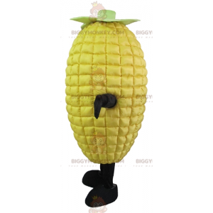 Costume da mascotte gigante giallo e verde pannocchia di mais