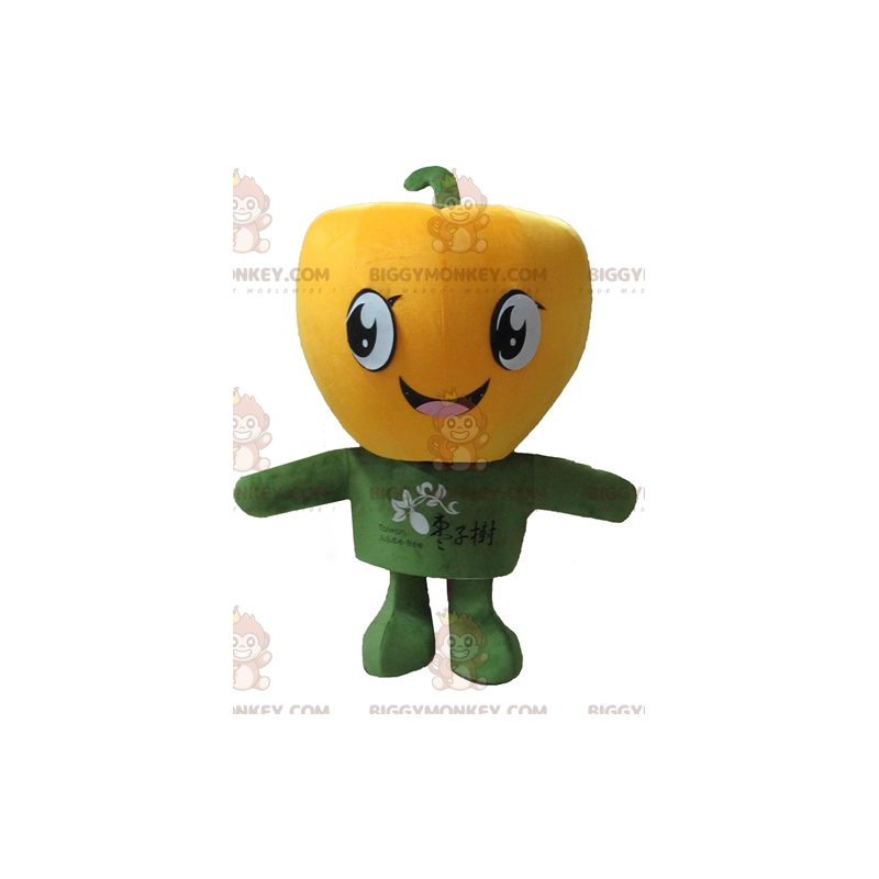 Costume da mascotte Big Giant Smiling Yellow Pepper